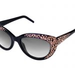 AIDA c.NRV – Black with rose gold and light peach crystals and rose gold laserwork