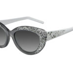 Aida c.GW – Grey front with white temples and clear and light chrome crystals
