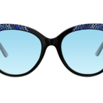ASIA c.NRB – Black with light blue, royal blue, and light blue crystals and blue laserwork