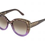 FIONA Limited Edition c.B07 Gradient purple and brown with light metallic gold and rose gold crystals