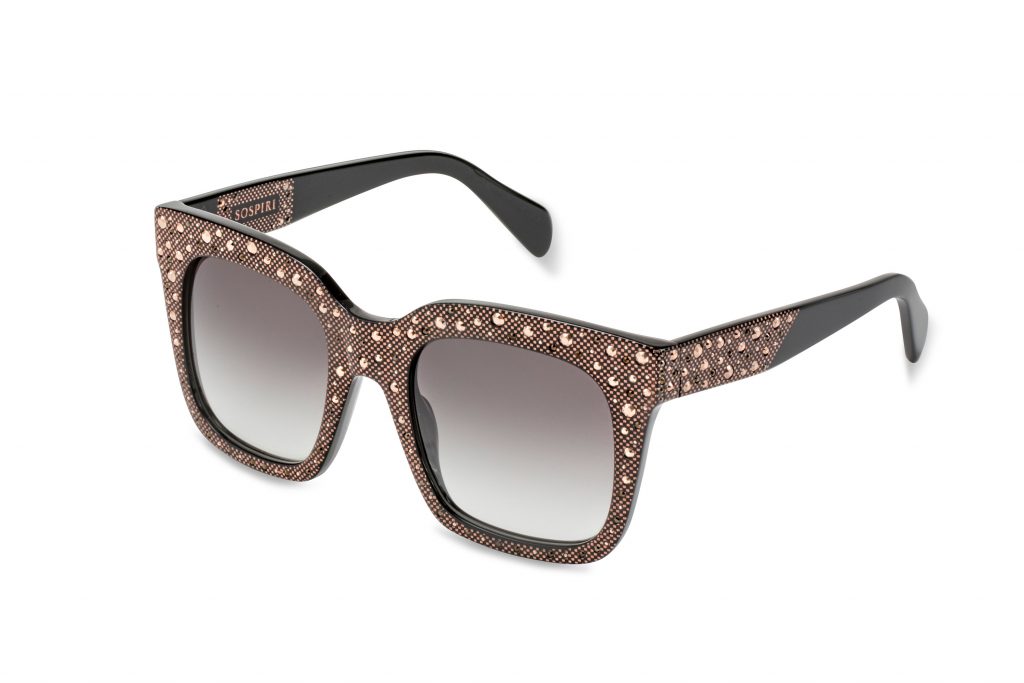 MOIRA c.NRG – Black with rose gold crystals