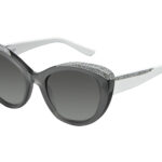 Penelope c.GW – Grey front with with white temples and clear and light chrome crystals