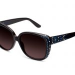 CLEOPATRA c.NRB – Black with blue crystals, pearls and blue laserwork