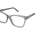CORA c. 882 – Translucent grey with light chrome crystals and silver laserwork