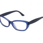 Leia c.3818 – Translucent blue front with dark blue temples and blue sapphire crystals