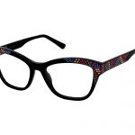 GIORGIA Limited Edition c.NRC Black with multi-colored crystals and pink laserwork