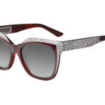 Thea c.252 – Translucent burgundy with clear and alabaster crystals