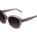DOLCE c.882 – Translucent grey with light chrome crystals and silver laserwork