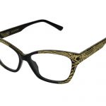 FILOMENA Limited Edition c.NRG Black with gold crystals and matte gold floral laserwork