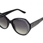 Verona c. NR – Black with clear and light chrome crystals and silver laserwork