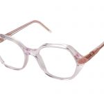 Cristina 989 – Translucent light pink with rose gold jewel component and light rose crystals