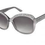 TESSA c.882 – Translucent grey with light chrome and clear crystals and silver laserwork