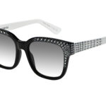 Eleonora c.BW – Black front with white temples