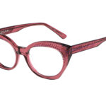 Gavia c.551 – Translucent dusty rose with amethyst and red crystals